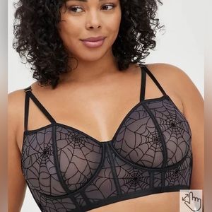 Torrid Spiderweb Strappy Underwire Longline Bralette